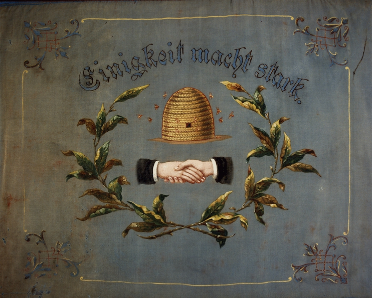 Fahne Tabakarbeiterunterstützungsverein Verden, 1896
