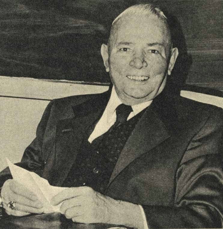Hans Nätscher, NGG-Vorsitzender 1951-1962, Foto von 1977.
