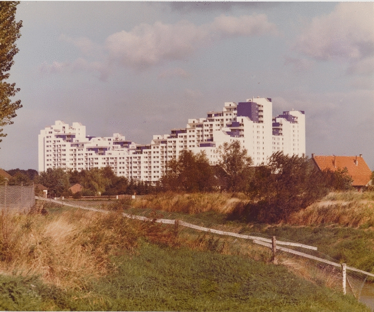 Die Großsiedlung Osterholz-Tenever in Bremen, erbaut von 1974 bis 1977.