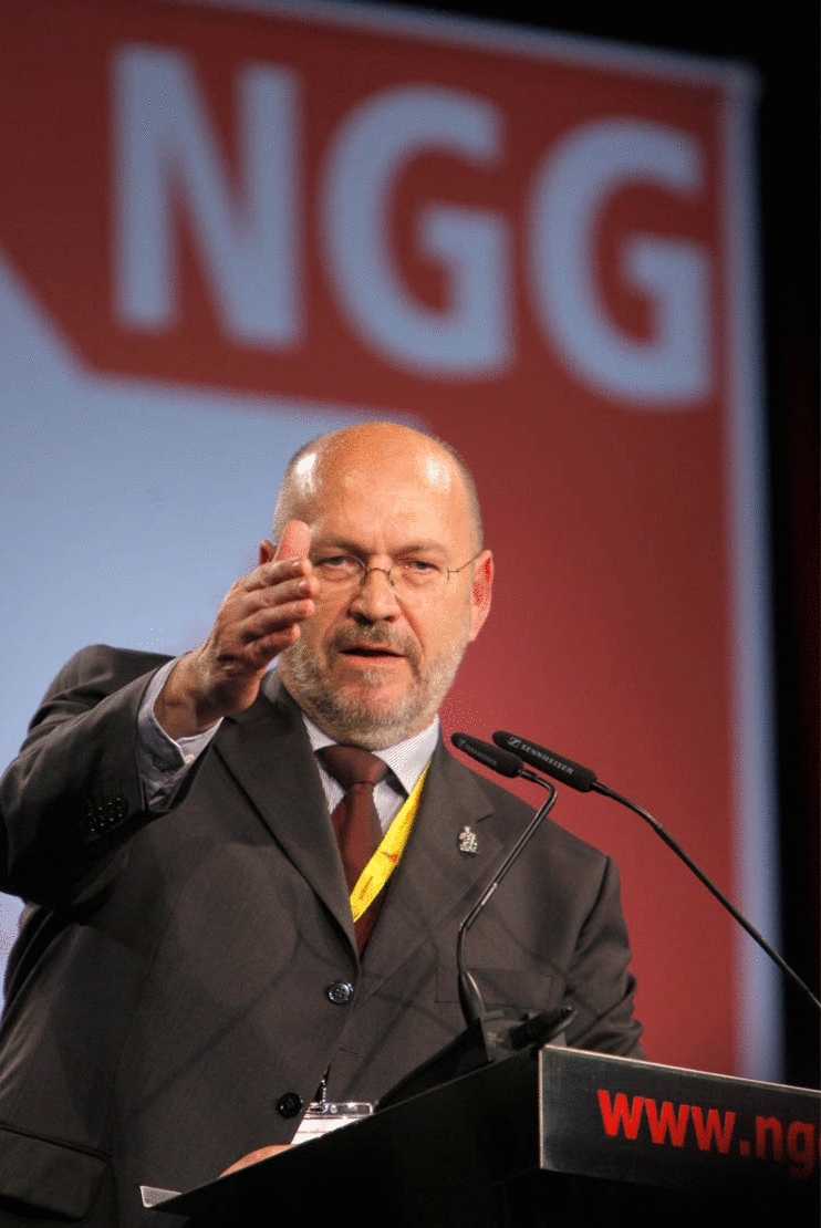 Franz-Josef Möllenberg auf dem Gewerkschaftstag der NGG 2008.