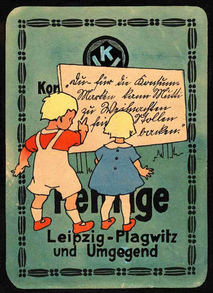 Werbehandzettel, Leipzig, um 1931.