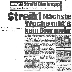 Streik im "Ländle" 1991